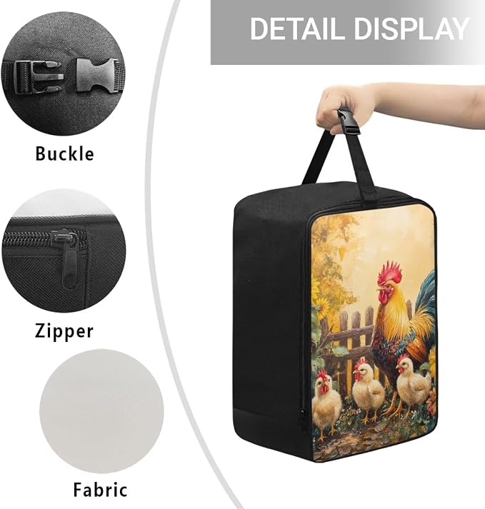 Rooster Portable Travel Carrying Bag - Image 5