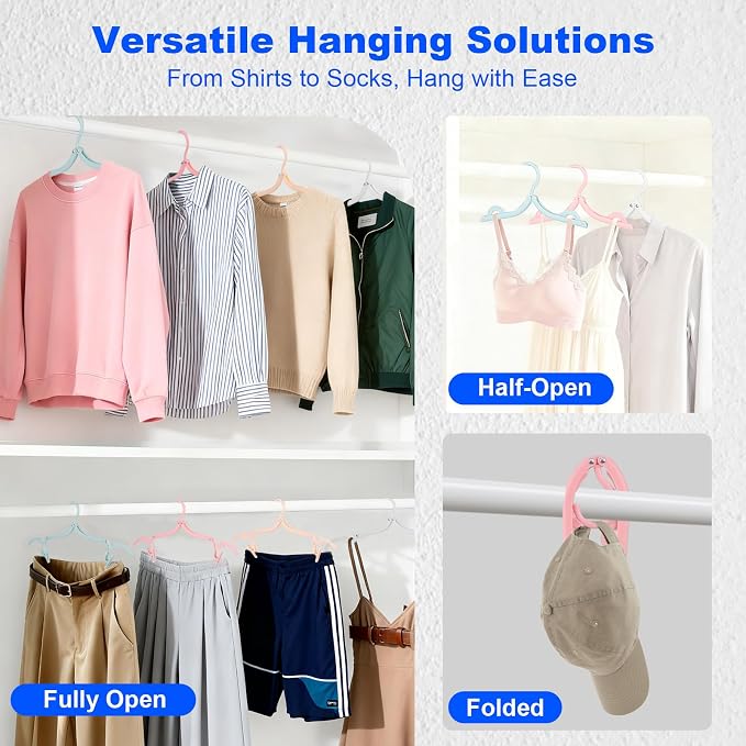 10 Pack Foldable Travel Hangers - Image 2