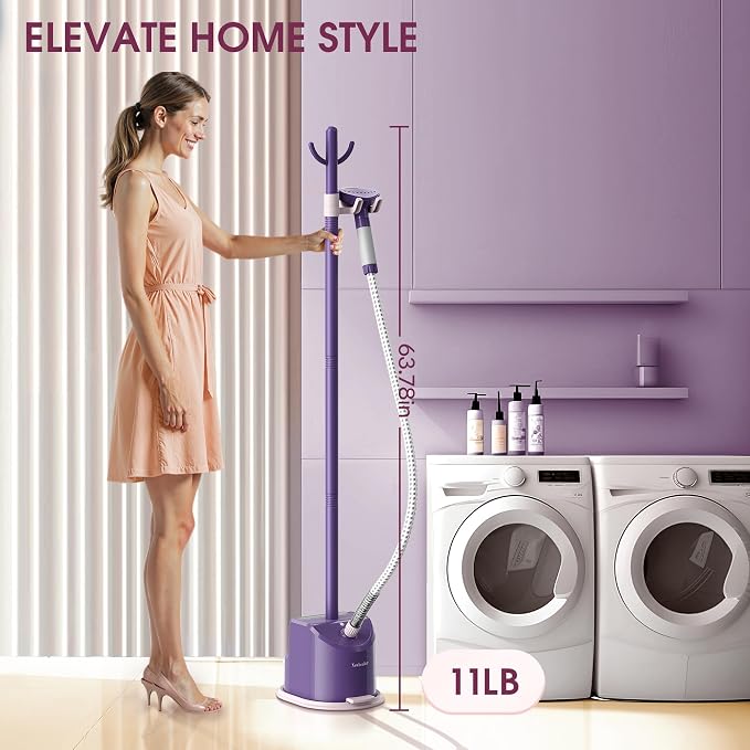 Newbealer Standing Garment Steamer - 1500W Full-Size Vertical Clothes Steamer - Image 8