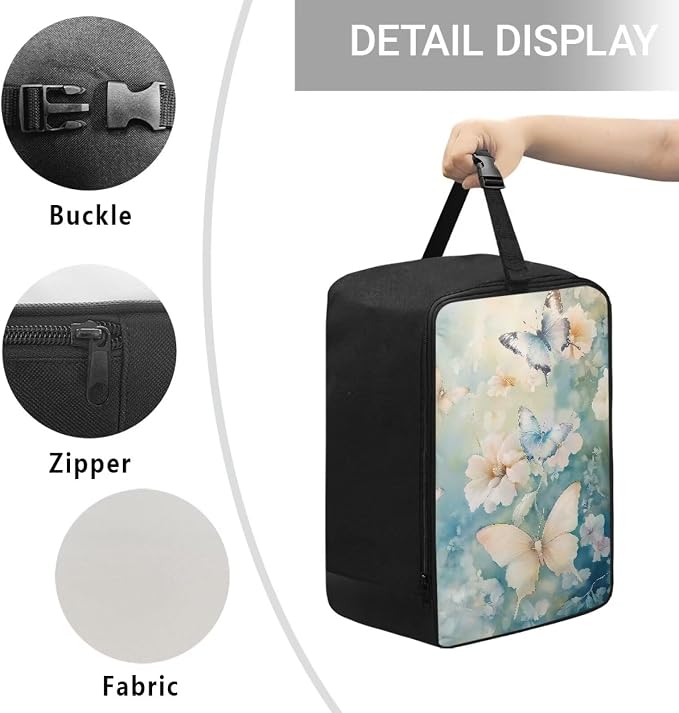 Boho Floral Butterfly Portable Steamer Storage Bag Lightweight Iron Carrying - Image 5