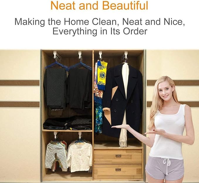 30-80cm Extendable Closet Rod Clothes Drying Rack - Image 6
