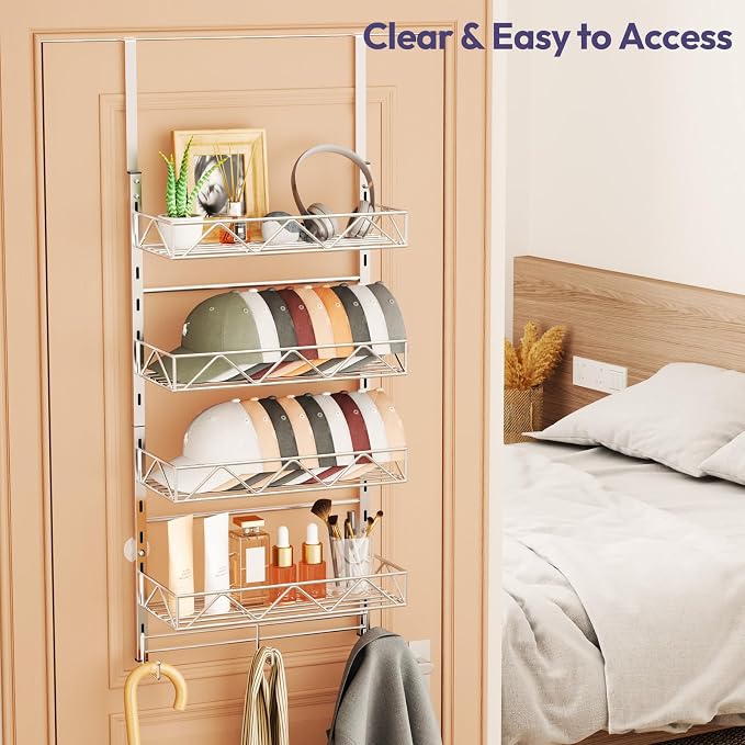 SWTYMIKI Over Door Hat Organizer - Image 7