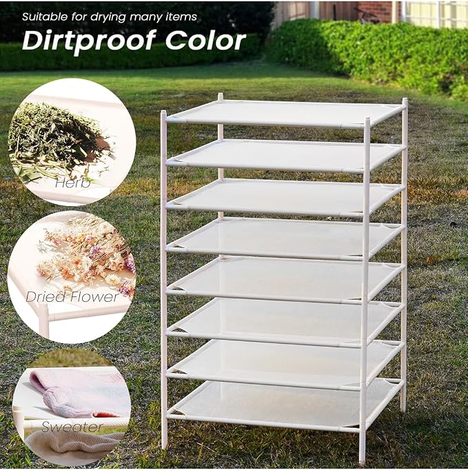Stackable Sweater Laundry Drying Rack, Herb Drying Rack Mesh Clothes Drying Rack - Image 5