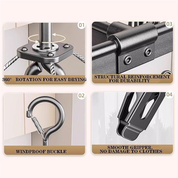 Aluminum Alloy Drying Hanger - Image 4