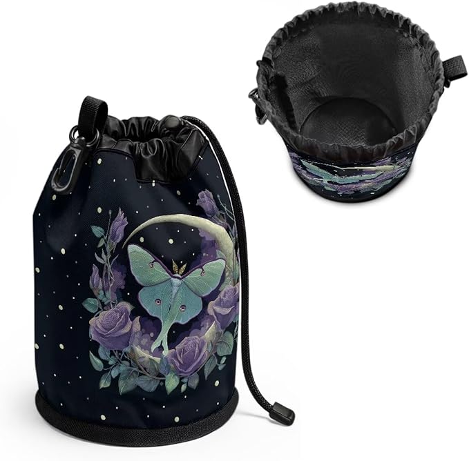 Clothespin Bag Holder Outside, Starry Night Moon Rose Multiple Hanging Methods - Image 2
