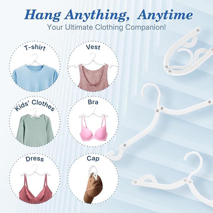 HOUSE DAY Travel Hangers, Portable Folding Hangers - Image 7