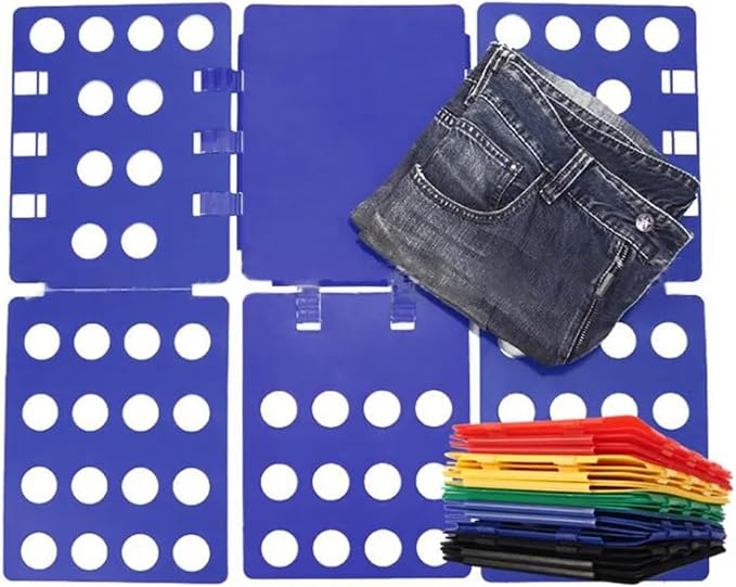 Folding Clothes Board 3pcs Portable Folding Board Clothes Pegs Storage Holder - Image 3