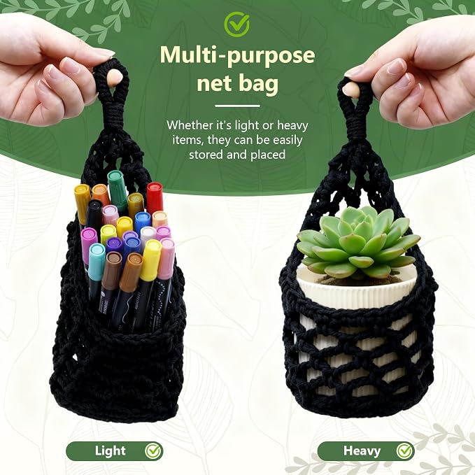 Macrame Wall Plant Hanger, Hanging Planter Basket Holder, Wall Planters - Image 2