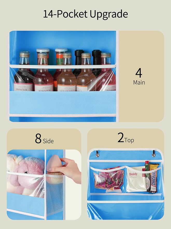 Yecaye 5 Tier Over the Door Organizer, Stuffed Animal Storage - Image 3