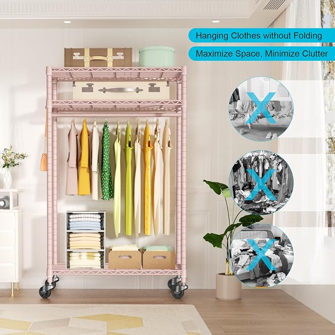 FUTASSI P3 Rolling Clothes Rack, Clothing Racks - Image 9