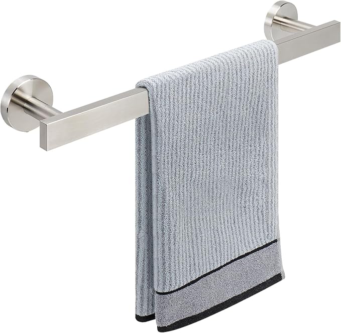 Bath Towel Bar, SUS 304 Stainless Steel Towel Rack Holder Wall Mounted by Siyzda