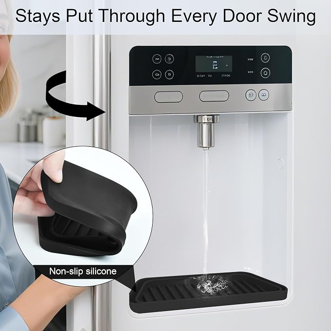KindGa Refrigerator Drip Catcher Tray, Protector Ice and Water Dispenser Pan - Image 5