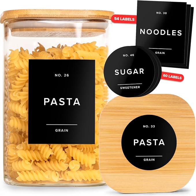 Minimalist Pantry Labels by EDELHAUS