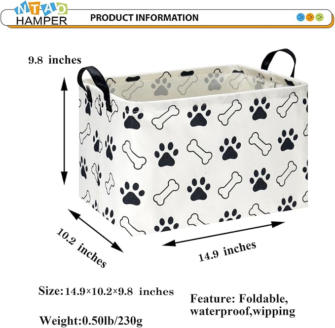Rectangular Storage Basket, Collapsible Gift Basket - Image 6