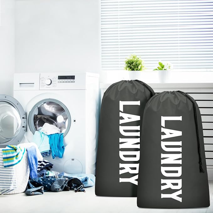 Laundry Bag, Travel Laundry Bag Machine Washable Dirty Clothes Organizer - Image 2