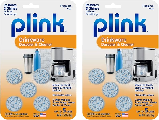 Plink PDW12T Drinkware Descaler and Cleaner, 10 Tablets by Plink