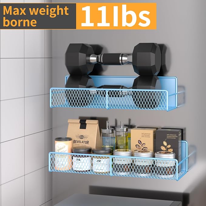 Magnetic Spice Rack for Refrigerator, 4 Pack 100% Metal Strong Magnet Fridge - Image 4