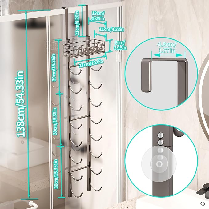 HapiRm Towel Racks for Bathroom Storage - Image 7