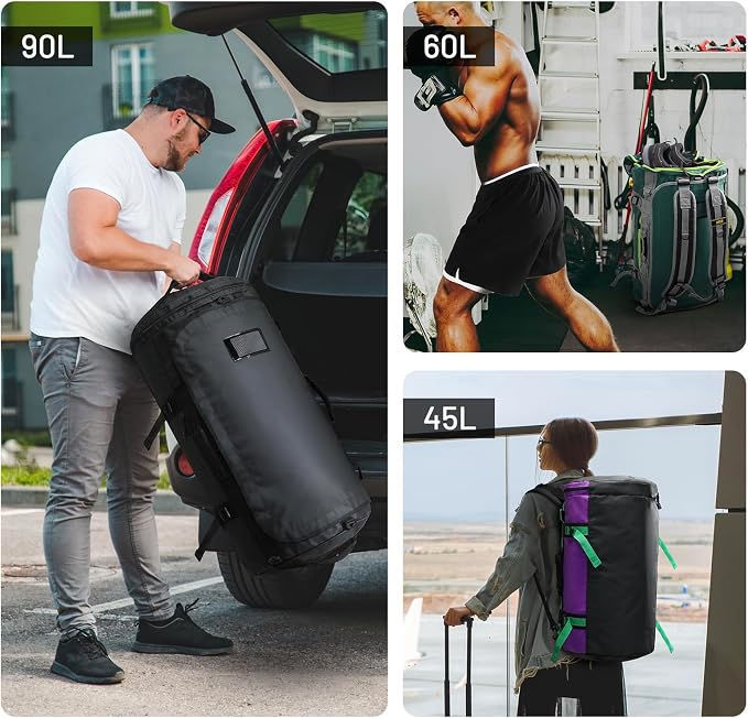 MIER Large Duffel Backpack Sports Gym Bag - Image 7