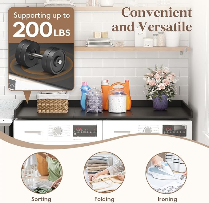 Lifewit Washer Dryer Countertop, Melamine Covers - Image 3