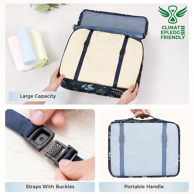 BAGAIL 8 Set Packing Cubes Luggage Packing Organizers - Image 6