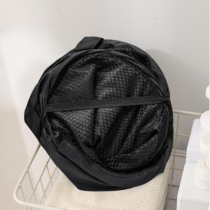 2 Pack Mesh Pop Up Laundry Hamper Collapsible Laundry Basket - Image 9