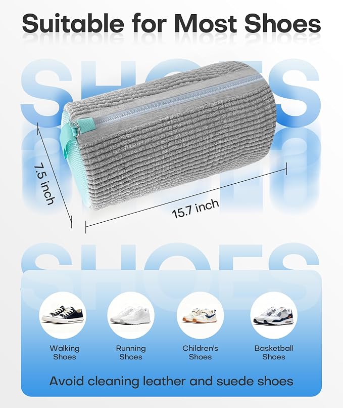 3-IN-1 Laundry & Shoe Washing Machine Bag Kit : Laundry Shoe Bag - Image 7