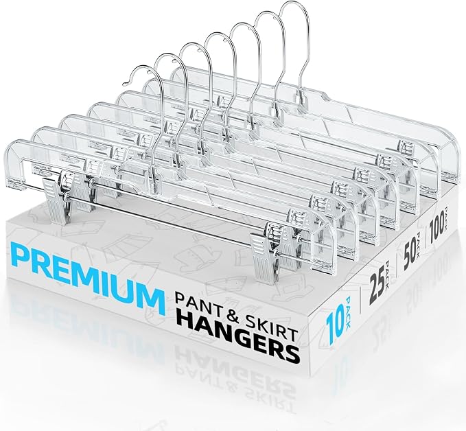 HOUSE DAY Clear Skirt Hangers by HOUSEDAY
