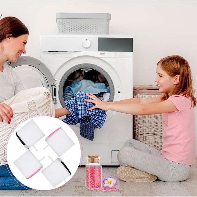 4 Pcs Small Laundry Mesh Bags Mini Washing Machine Underwear Washing Bag - Image 3