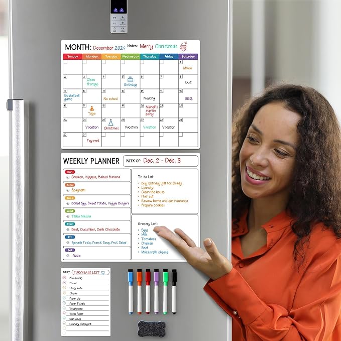 3 Pack， Magnetic Dry Erase Calendar - Image 6