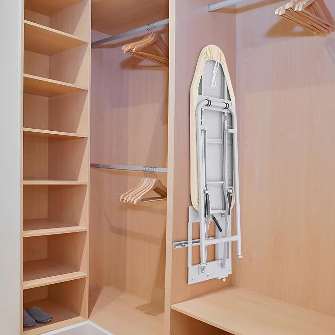 Closet Pull-Out Ironing Board | 36 x 12 Inch Fold Away Iron Board | Buit-in - Image 4