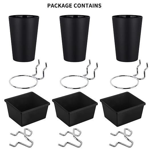 6 Sets Pegboard Bins with Hooks - Image 5