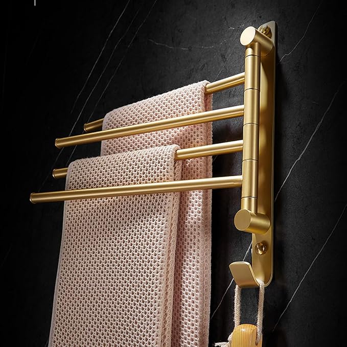 Brass Swing Out Towel Bar, Towel Rack - Image 2