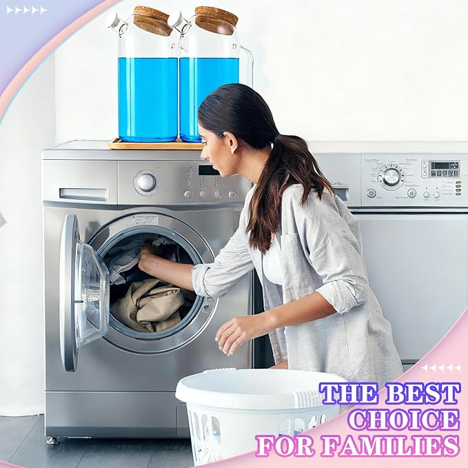 TLY 2 Pack Glass Laundry Detergent Dispenser - Image 6