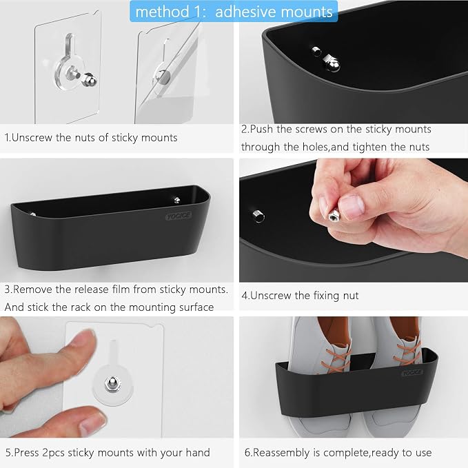 Wall Mounted Shoes Rack 4Pack - Image 4