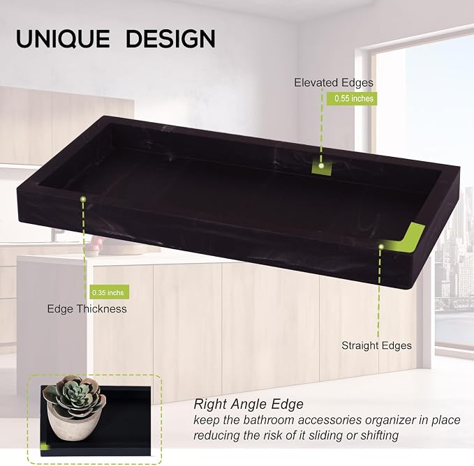Small Bathroom Vanity Silicone Tray - Image 4