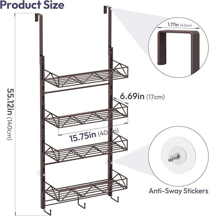 SWTYMIKI Over Door Hat Organizer - Image 8