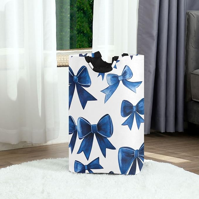 ATTX Blue Bows Laundry Basket - Image 5