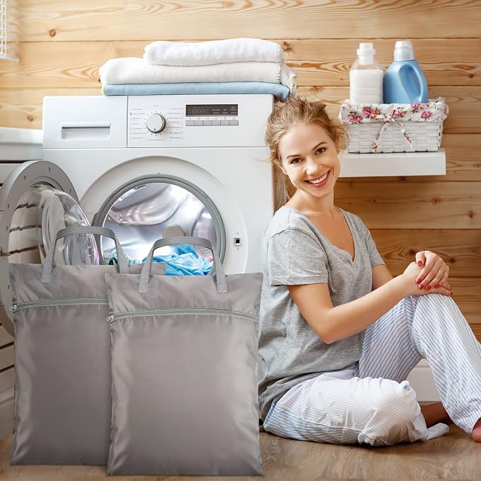 2 Pcs Travel Laundry Bags Waterproof - Image 5