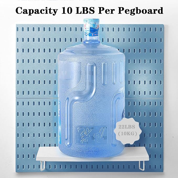 8-Pack 22"x44" Plastic Pegboard Panels Durable Modular Organizer Boards - Image 6