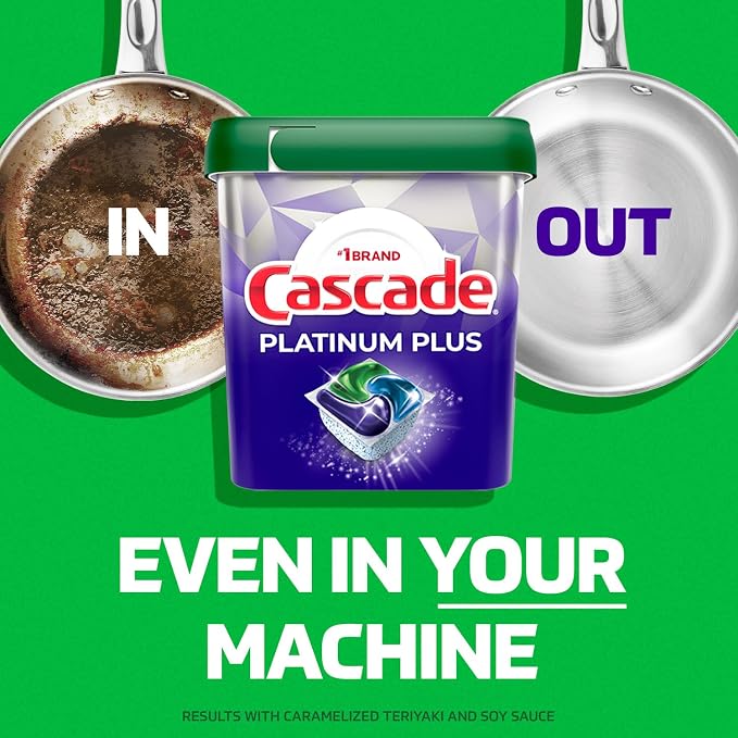 Cascade Platinum Plus Dishwasher Pod, Dish Detergent ActionPacs, Dishwasher - Image 3