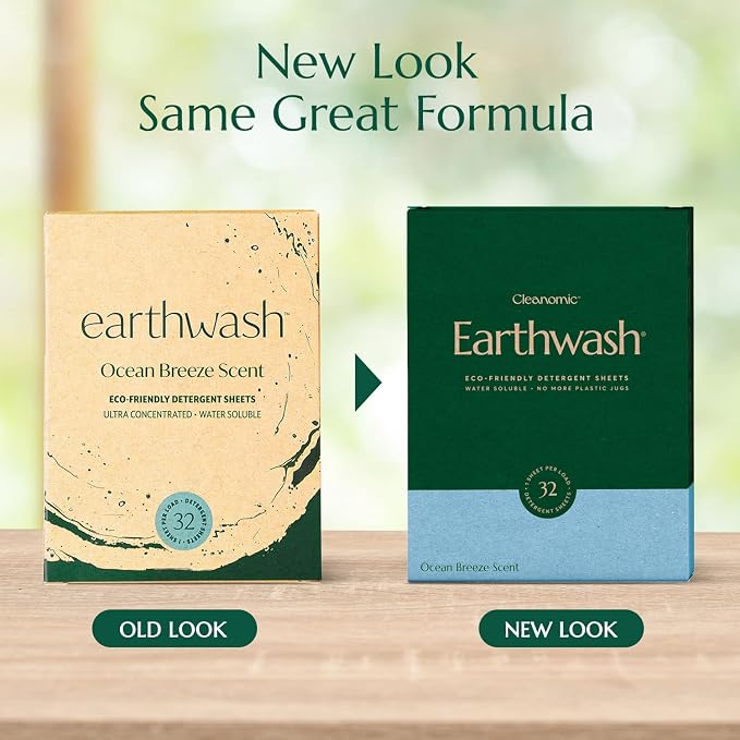 Earthwash Laundry Detergent Sheets 160 Ocean Breeze Sustainable Sanitizer Strips - Image 2