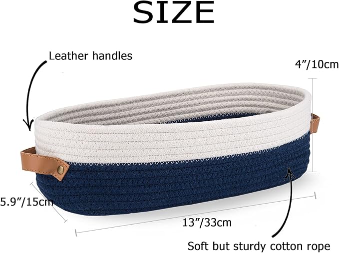 Toilet Basket, Woven Storage Basket - Image 5