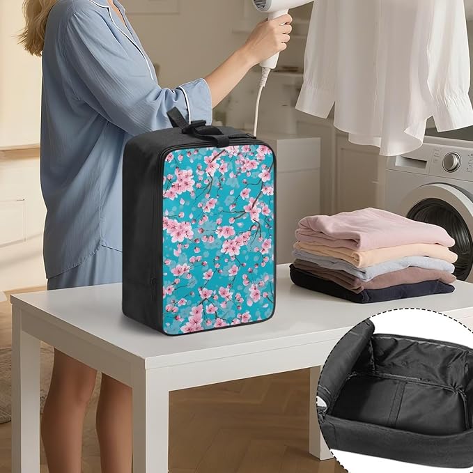 Universal Steamer Case Cherry Blossom Zippered Protective Pouch - Image 3