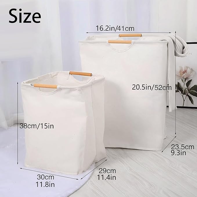 Collapsible Laundry Hamper Bag - 36L/8 Gallon Capacity Waterproof Oxford Cloth - Image 6