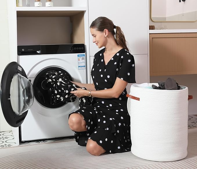Extra Large Cotton Rope Storage Basket - Image 9