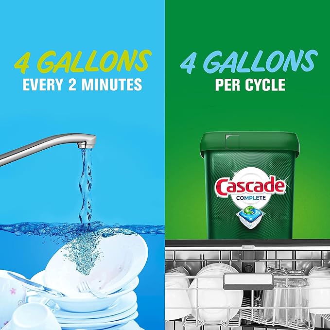 Cascade Complete Dishwasher Pods, Dishwasher Detergent, Lemon Scent ActionPacs - Image 5