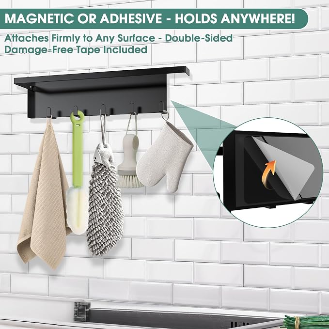 4 Pack Magnetic Shelves for Washing Machine Magnetic Shelf for Fridge Powerful - Image 4