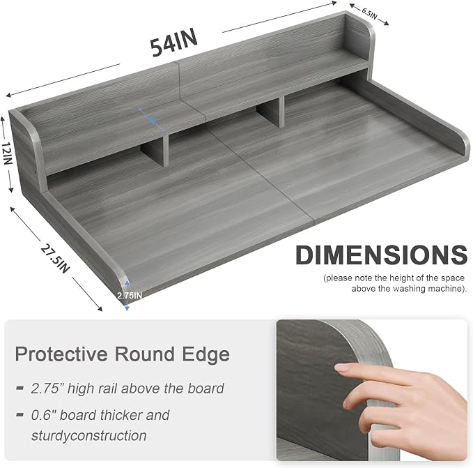 Washer Dryer Countertop, 2-Tier Laundry Countertop - Image 3