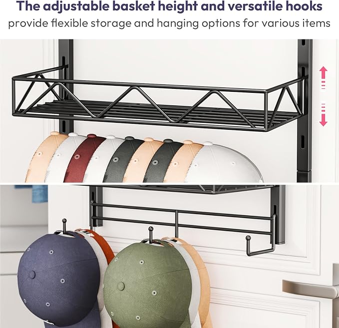 SWTYMIKI Over Door Hat Organizer - Image 7